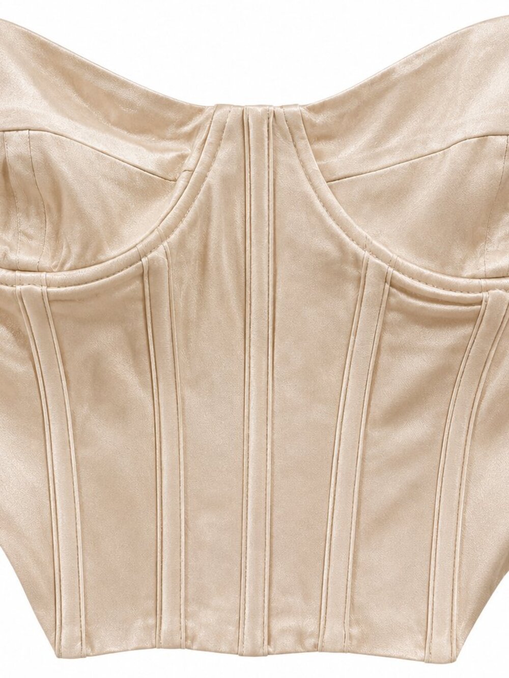 Bardot Eva Champagne Bustier Top Size 10